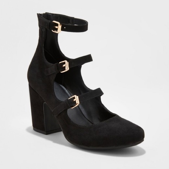 black block heels size 11